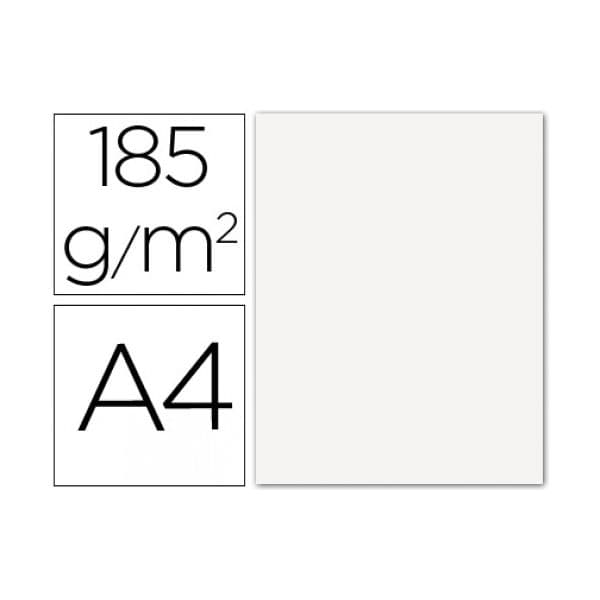 Gvarro 50 Fls Cartolina Din A4 Branco 185g - 54743