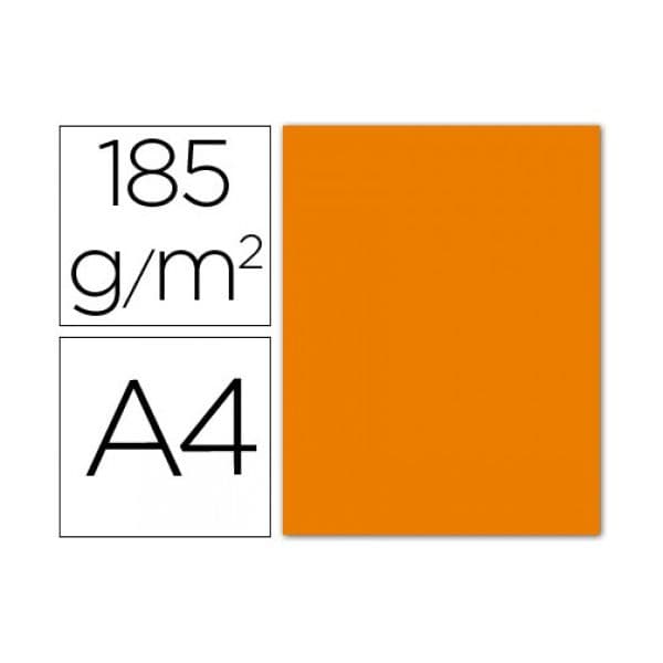 Guarro 50 Fls Cartolina Din A4 Laranja 185g - 54745