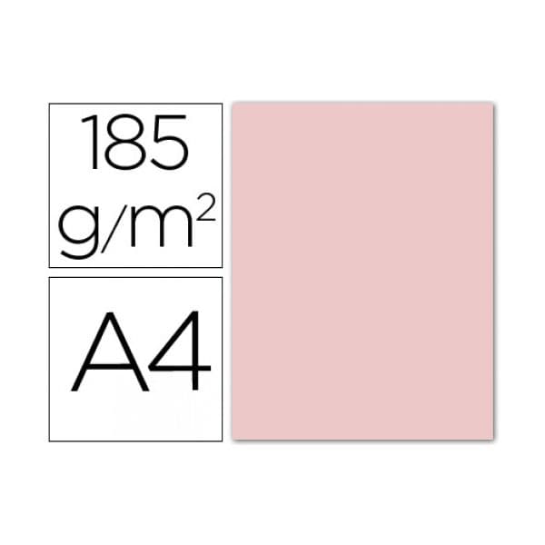 Guarro 50 Fls Cartolina Din A4 Rosa 185g - 54749