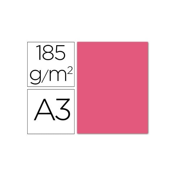 Guarro Cartolina A3 Fúcsia 185 gr. (50 Folhas) - OFF054764CE