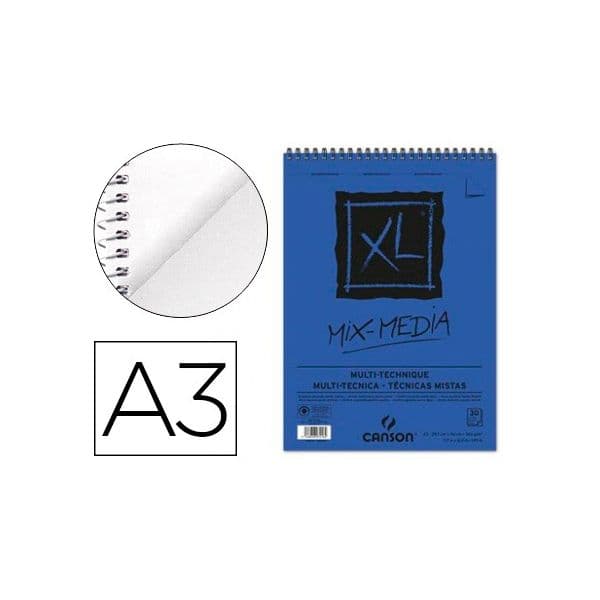 Canson Bloco Horizontal XL A3 Grão Médio 300g 30 Fls