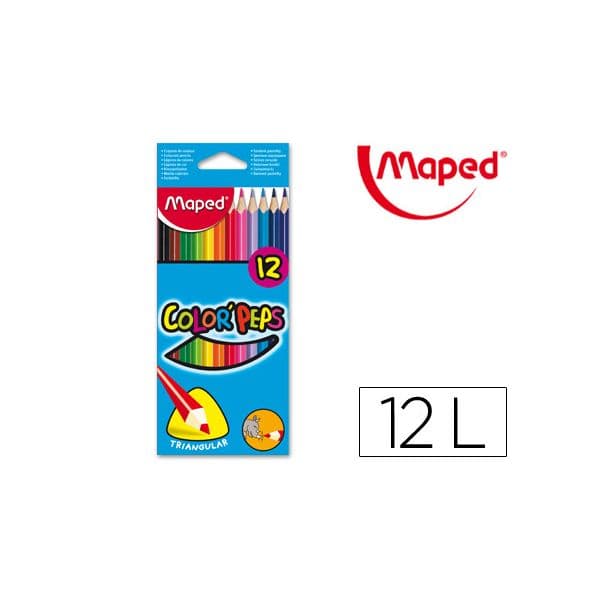 Maped Lápis de Cor Triangulares Color Peps 12 un.
