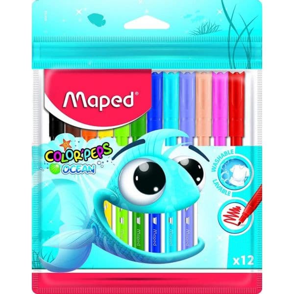 Maped 12 un. Marcadores Color Peps Ocean - 84572001