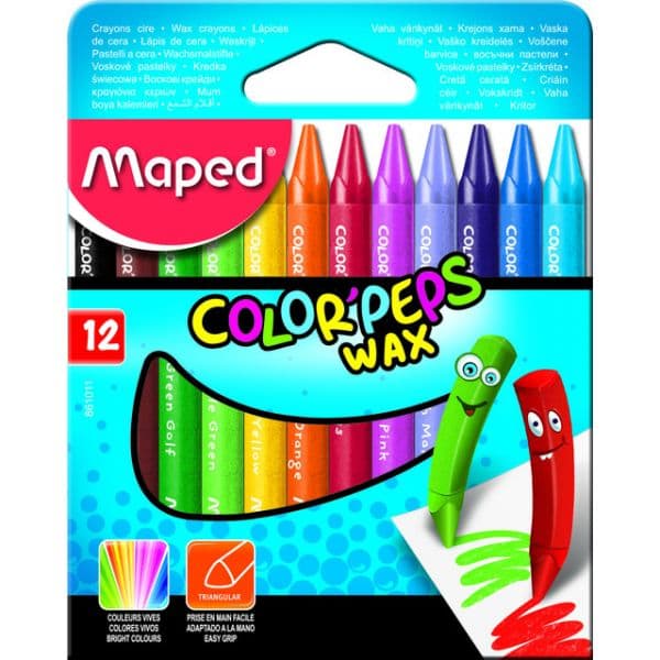 Maped Lápis de Cera Color Peps 12 un.