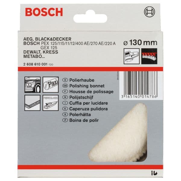 Bosch Boina de Lã de Cordeiro 130mm Fina