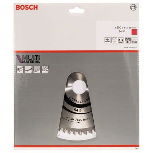 Bosch Professional Mm Mu H 200x30-54 Circular Saw Blade Prateado