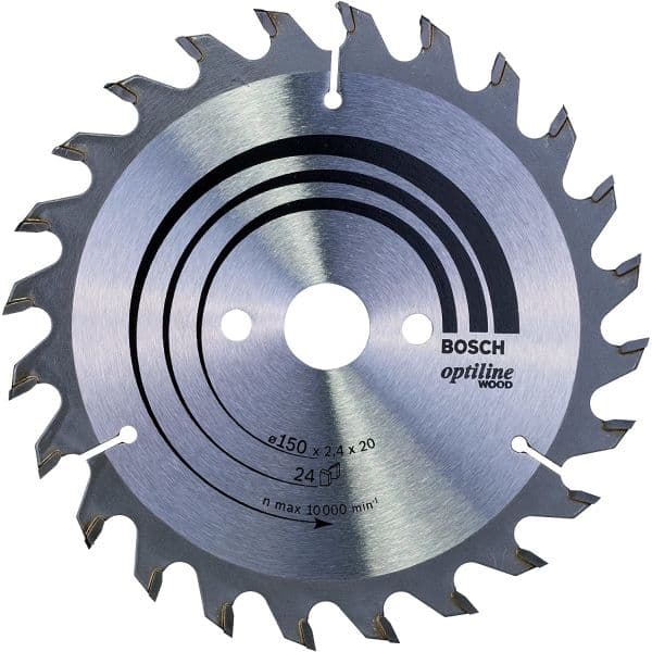 Bosch Lâmina de Serra Circular PRO Wood para Madeira, 150 x 2.4 x 20 mm (T24)
