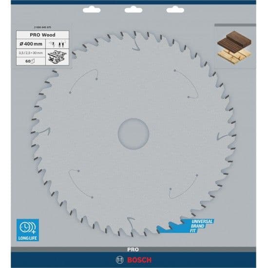 Disco PRO Wood, 400 x 3,5 x 30 mm, T60 refª 2608640675 BOSCH