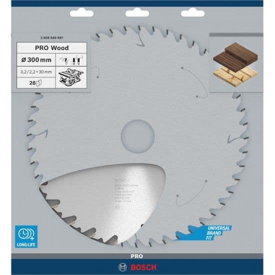 Disco PRO Wood, 300 x 3,2 x 30 mm, T28 refª 2608640681 BOSCH