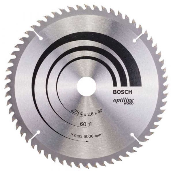 Bosch Professional Op Wo-b Circular Saw Disc 254x30-60 Mm Prateado
