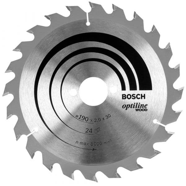 Bosch Professional Optiline Wood 190x30-24 Prateado