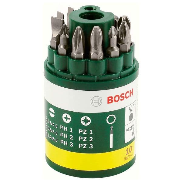 Bosch Conjunto Professional Pontas e Bits 10 Peças - 2607019454