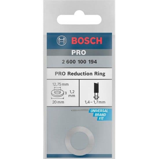 Anel de redução para lâmina de serra circular PRO, 20 x 1,2 x 12,75 mm refª 2600100194 BOSCH