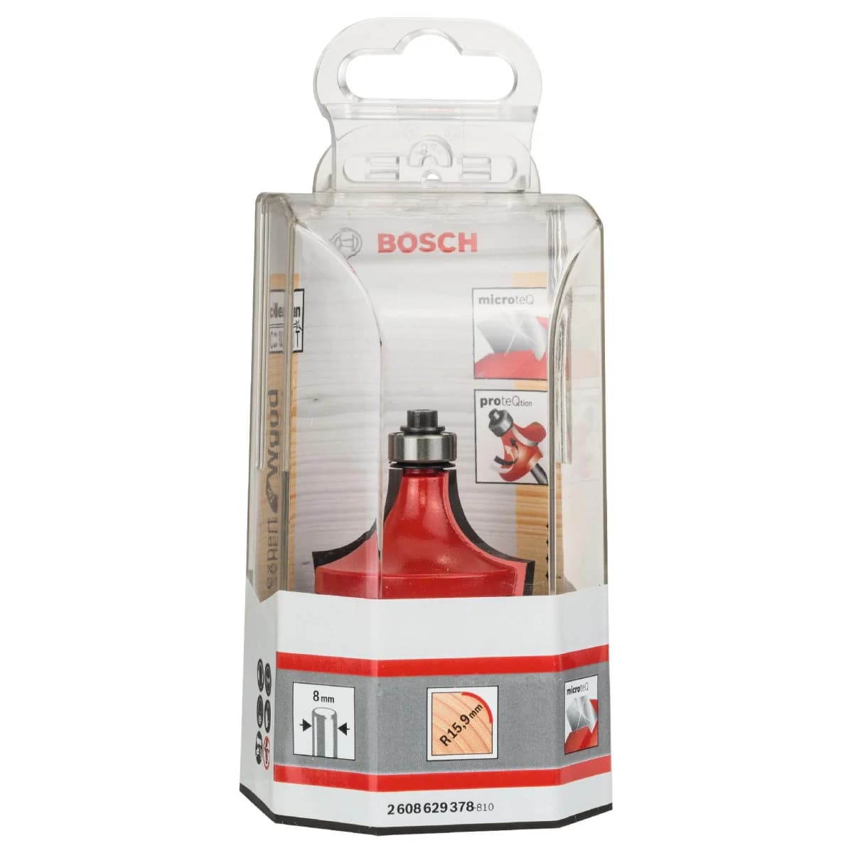 Fresa para arredondamento Expert for Wood, 8 mm, D 44,4 mm, R1 15,9 mm, L 22,2 mm, G 64 mm refª 2608629378 BOSCH - 2608629378 - Ferramentaspro.pt