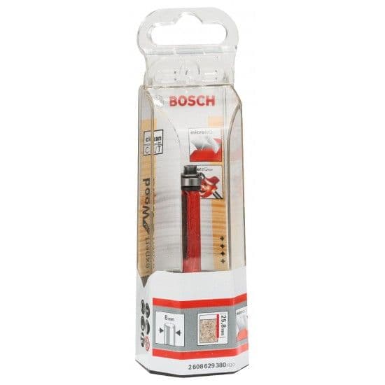 Fresa de aparar Expert for Wood Laminate, 8 mm, D1 9,5 mm, L 25,8 mm, G 71,5 mm refª 2608629380 BOSCH