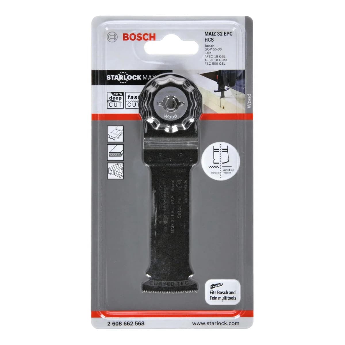 Lâmina de serra de imersão HCS MAIZ 32 EPC Wood refª 2608662568 BOSCH - 2608662568 - Ferramentaspro.pt