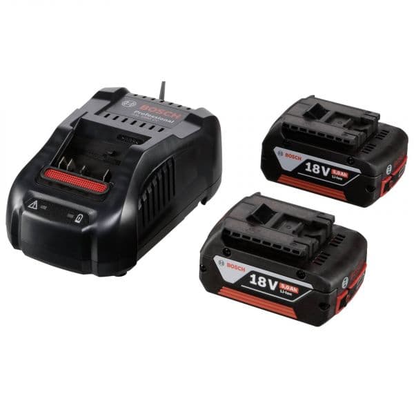 Bosch Power Set 18V Carregador AL 1880+ Baterias 5Ah