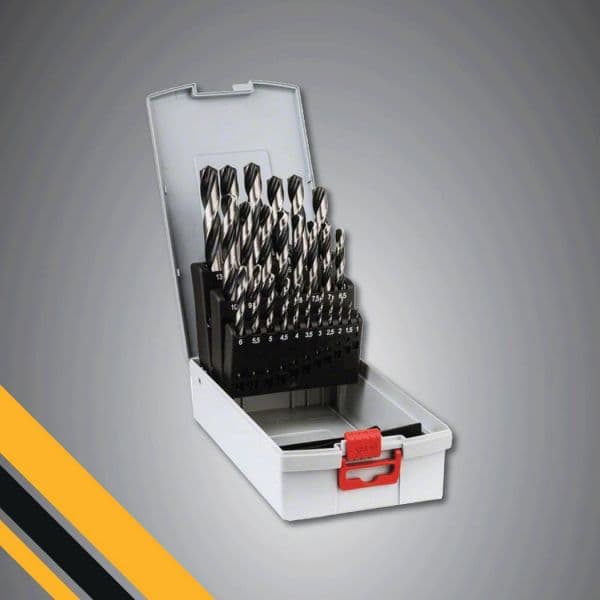 Bosch Set de 25 Brocas Helicoidais HSS Point TeQ Probox
