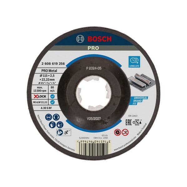 Bosch Disco de Corte X-LOCK Expert para Metal 115mm dobrado