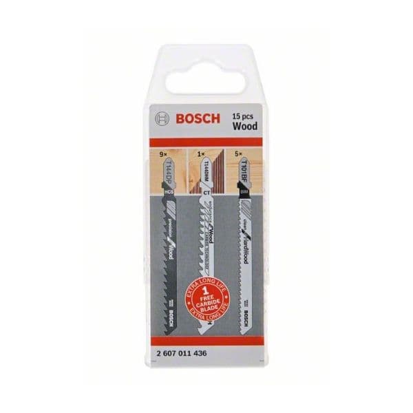 Bosch Professional Endurance Wood 14+1 Lâmina de Serra Tico-Tico Transparente