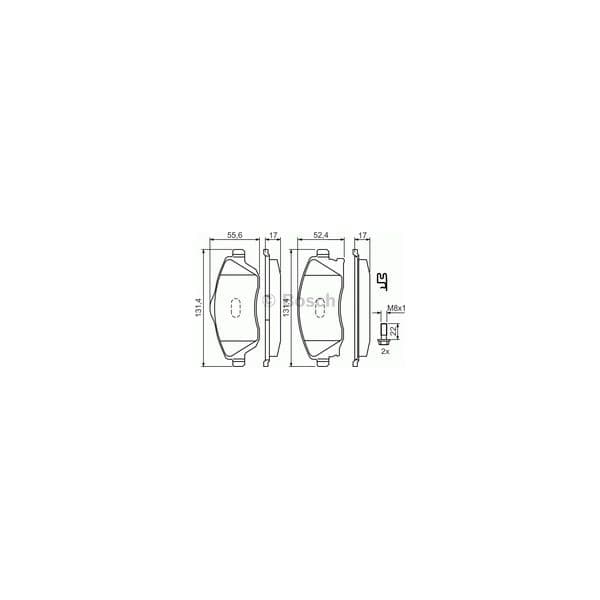 BOSCH Jogo de pastilhas para travão de disco - 3165143661871