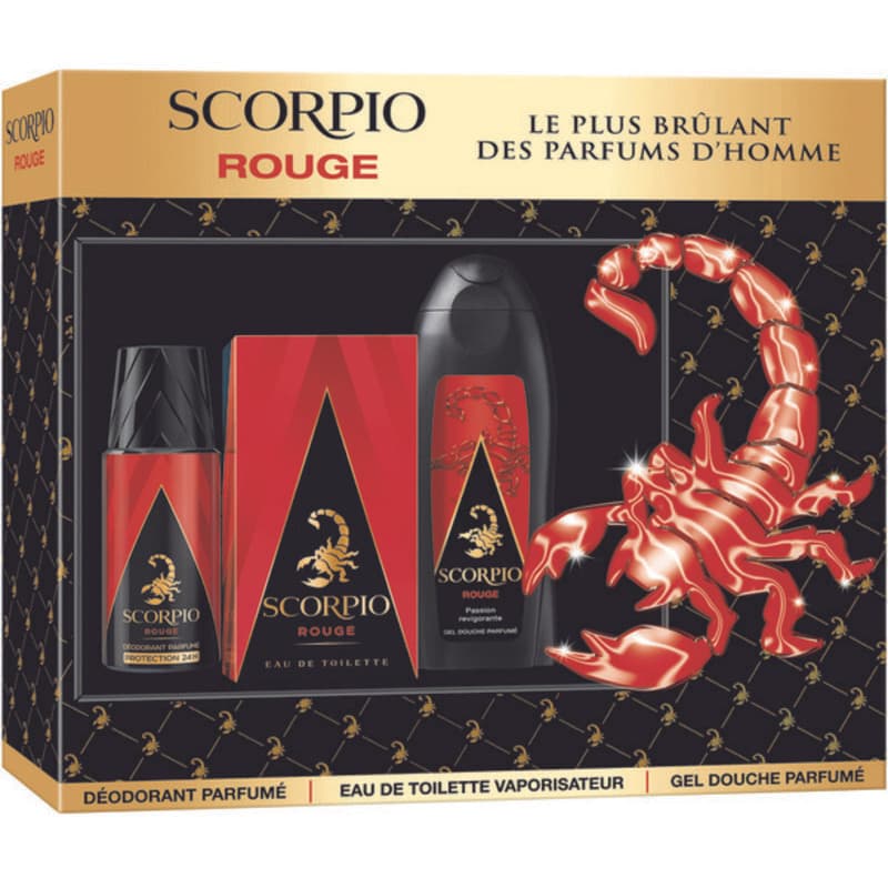 Conjunto Rouge EDT 75 ml, sprchový gel 250 ml a Desodorizante 150 ml