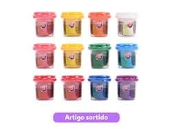 pote de pasta de moldar one two fun 112g cores sortidas