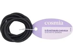 elástico cosmia cabelo médio preto 12un