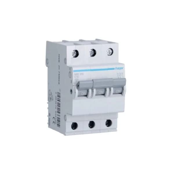 Disjuntor 3P 16A C 3kA 3M MW316 | Hager