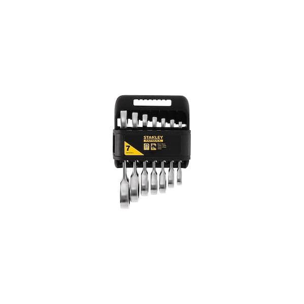 Stanley Fatmax Conjunto Chaves Combinadas com Mini Roquete 7 Chaves