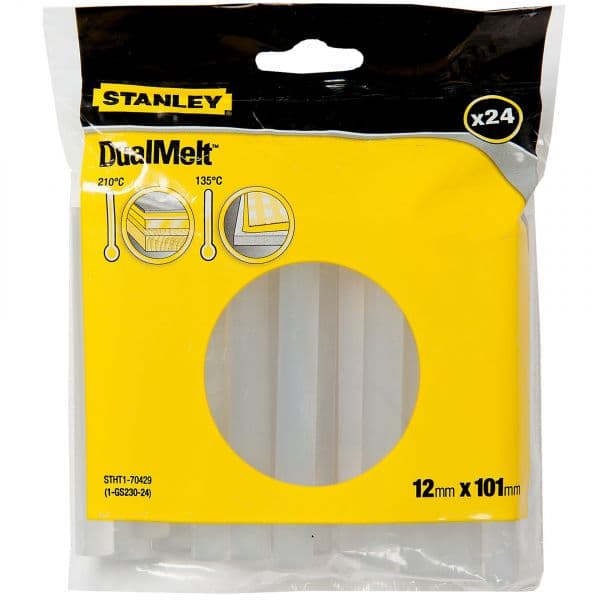 Stanley Barras Transparente 24 Por Saco 12mm X 101mm - STHT1-70429