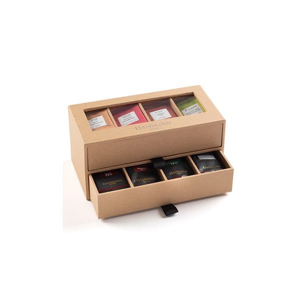 Dammann Frères Caixa Coffret Chá 7/7 Kraft 2 Tiroirs