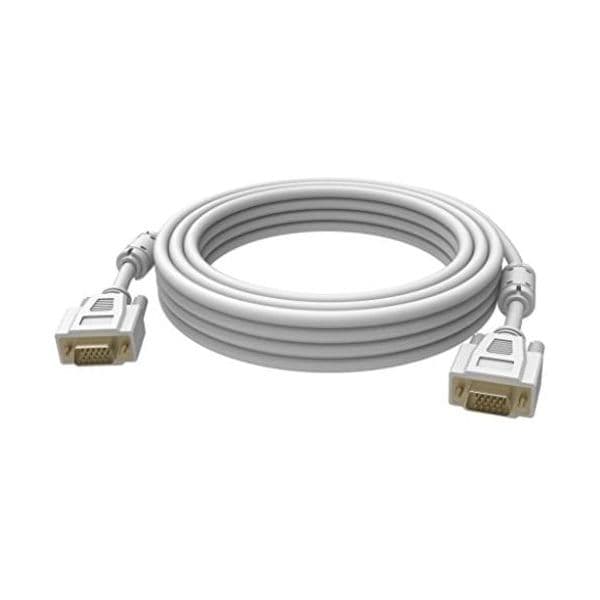 Vision Cabo VGA Profissional 3m Branco Gold-Plated Ferrite Cores