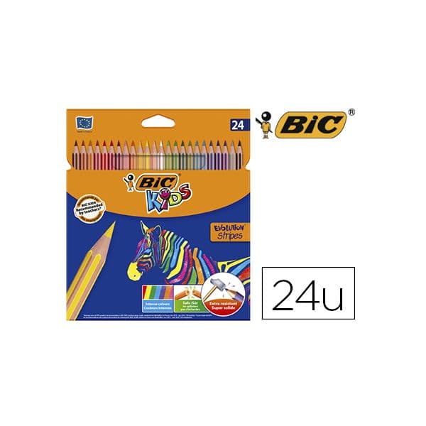 Bic Lápis de Cor Kids Evolution Tropicolors 24 Cores