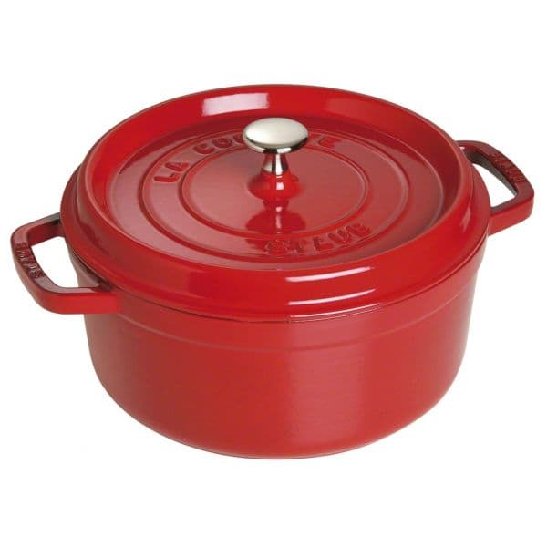 Staub Cocotte Redonda Ferro Fundido Cereja 26cm 5.2L