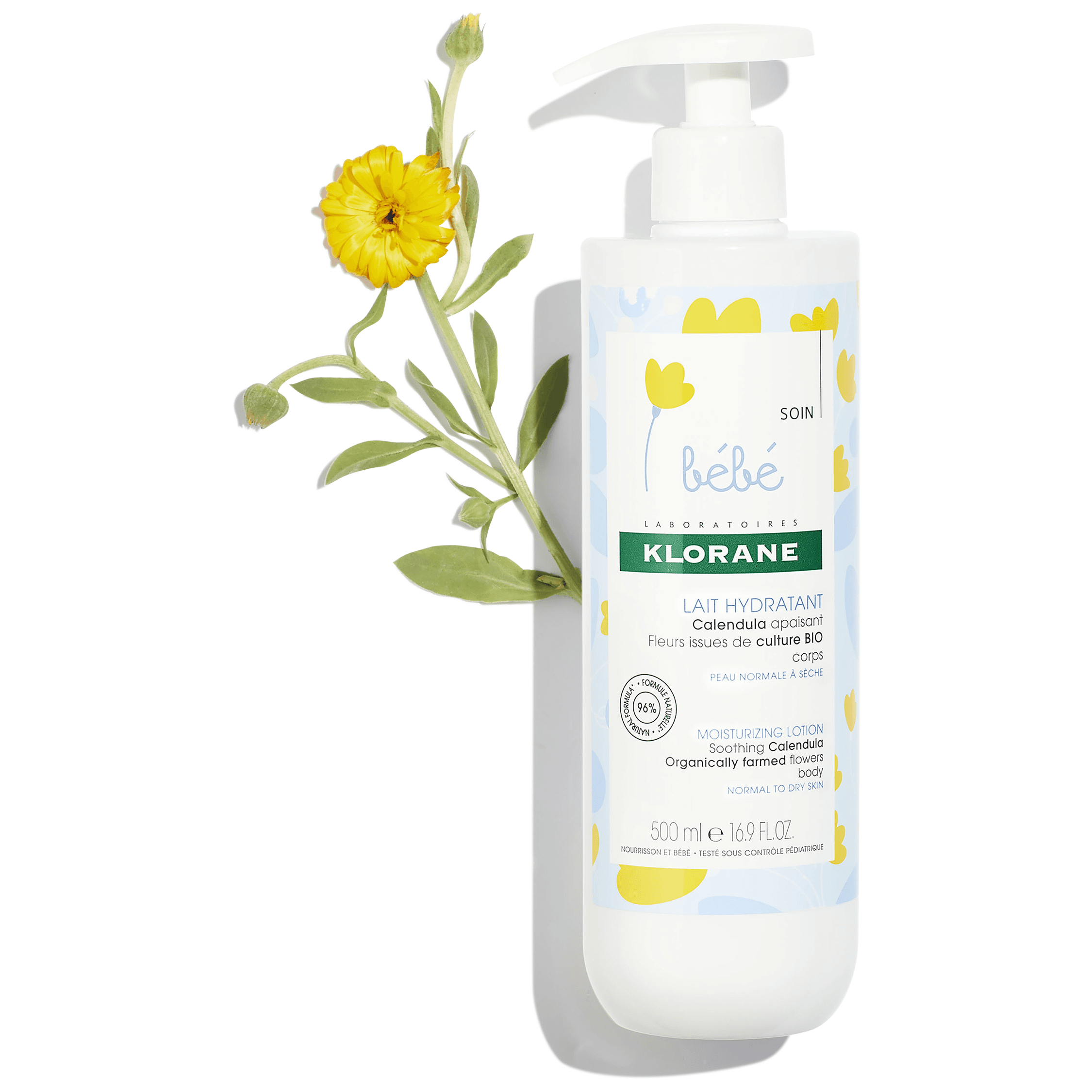LOÇÃO DE LIMPEZA PARA BEBÊ Calêndula calmante
