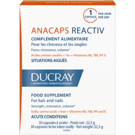 Ducray Anacaps Reactiv 30 Cápsulas Antiqueda
