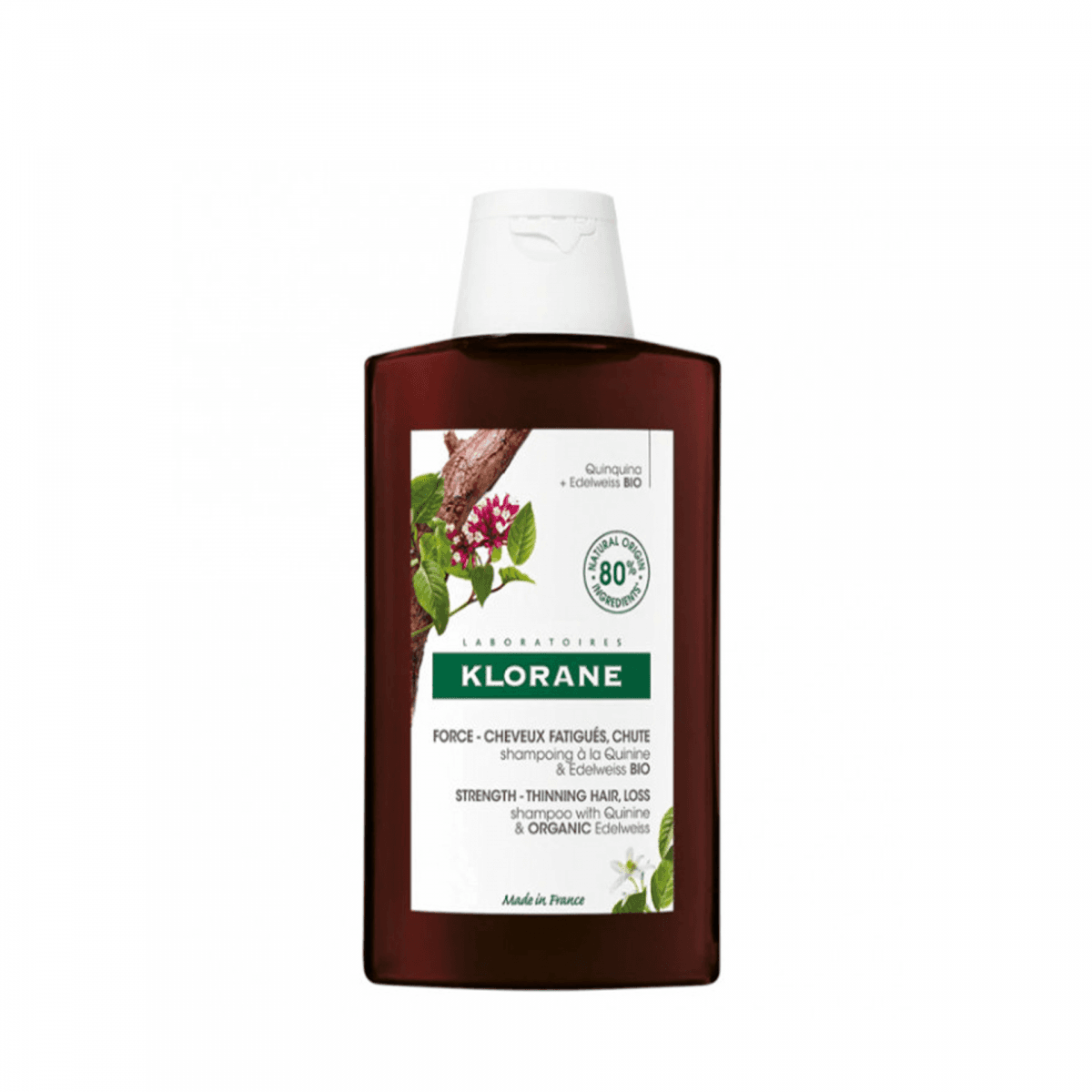Klorane Capilar Champô Quinina e Edelvaisse BIO 400ml