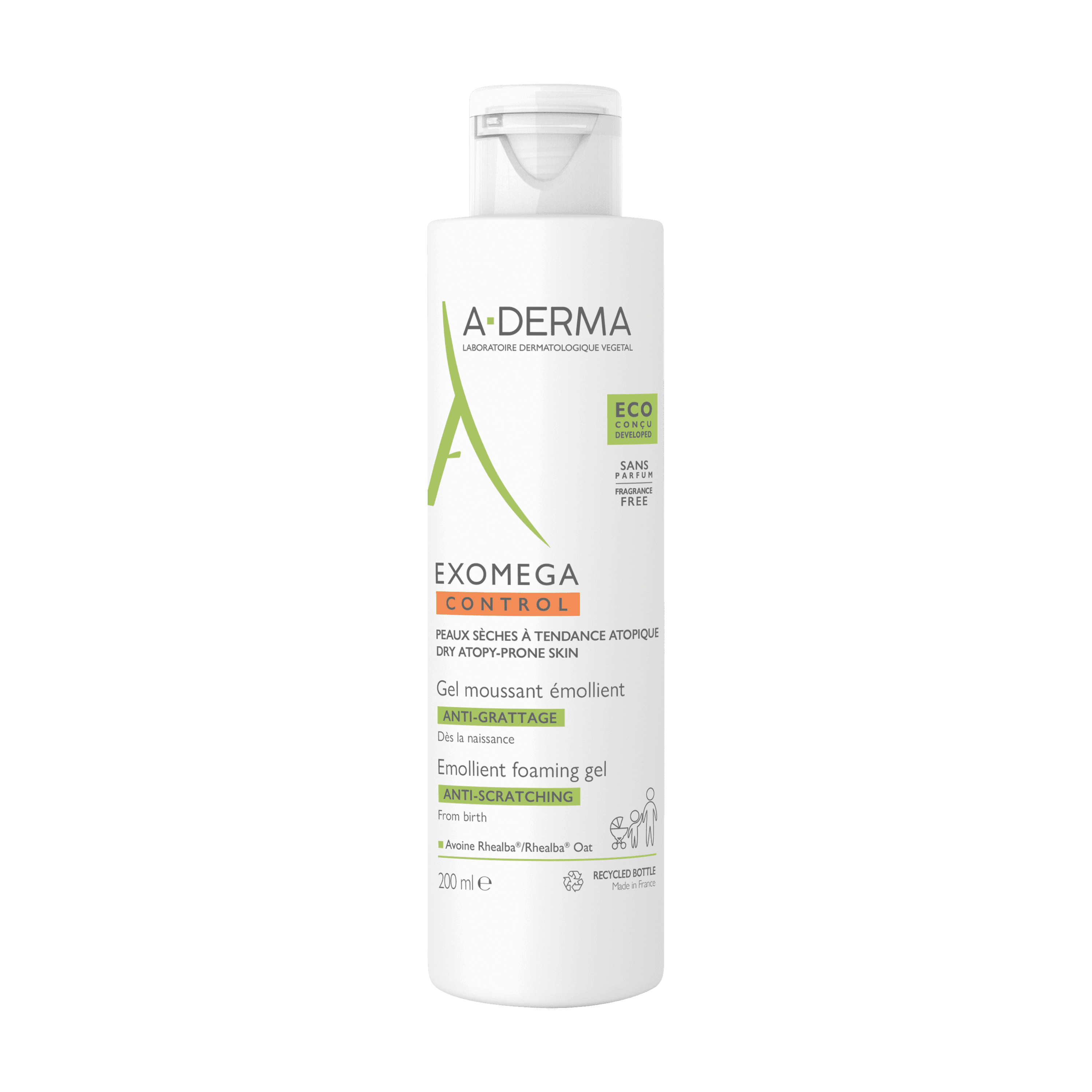 A-Derma Exomega Control Gel Espuma 200 mL