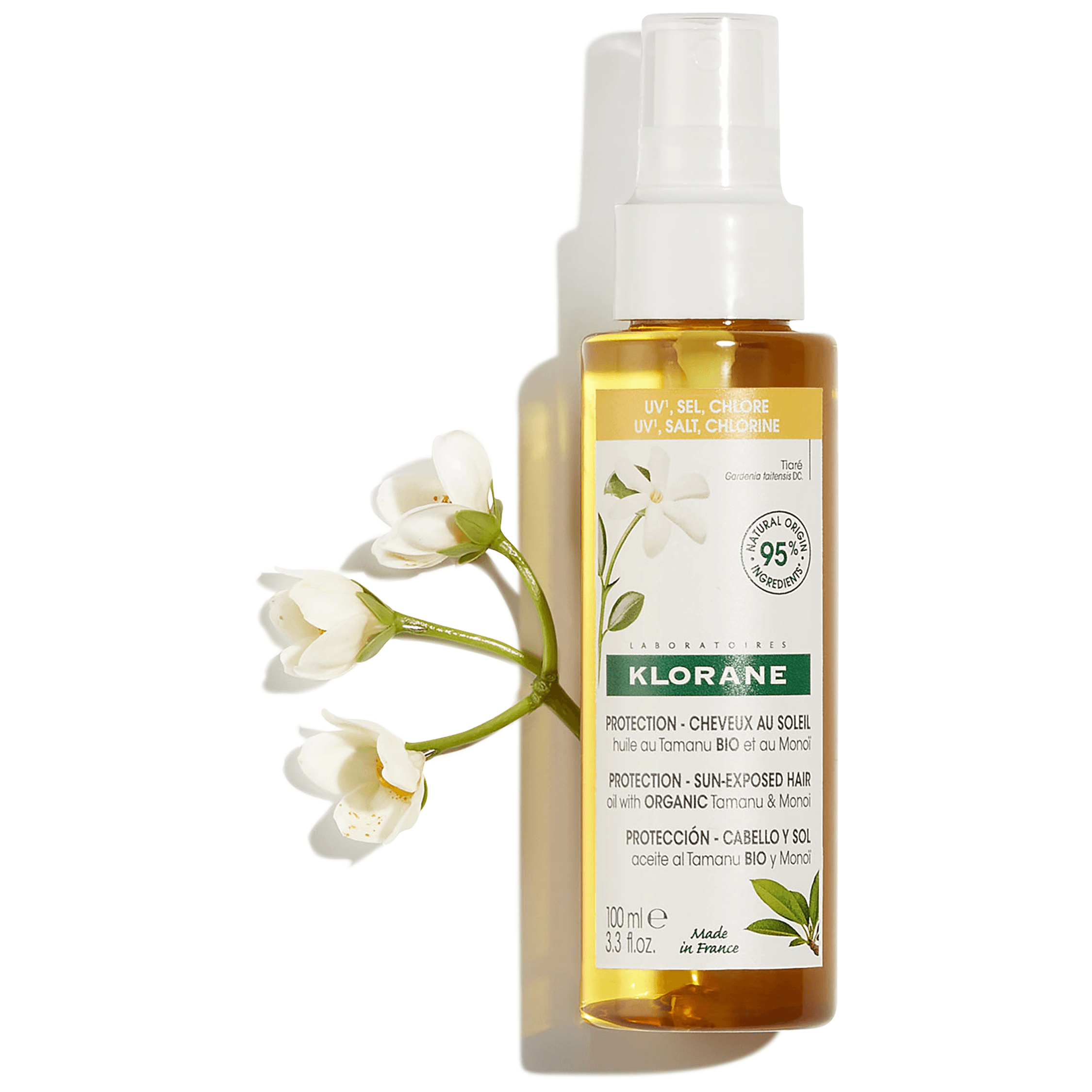 Klorane Óleo Solar com Tamaru Orgânico e Monoi 100ml