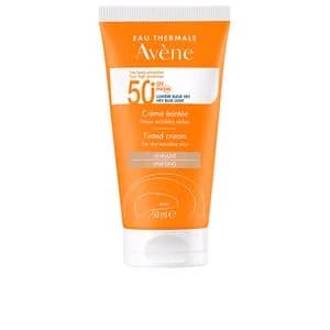 Protetor Solar Avène Solar Spf50+ Creme com Cor para Pele Sensível e Seca 50ml