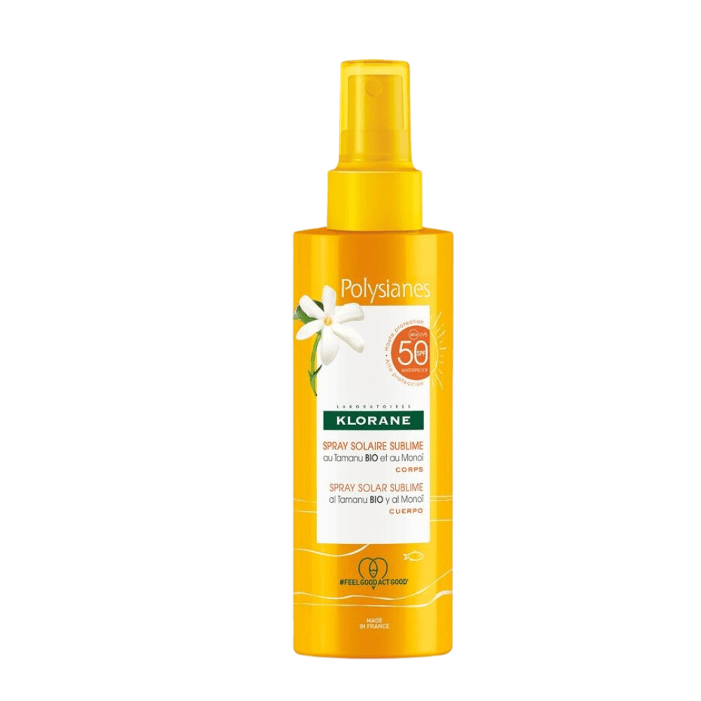 POLYSIANES MONOÏ Y TAMANU BIO spray solar corporal SPF50