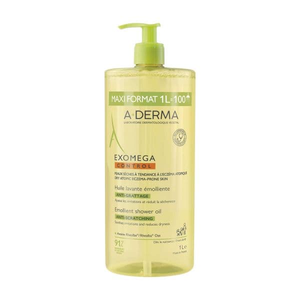 A-Derma Exomega Control Óleo de Duche Emoliente 1000ml