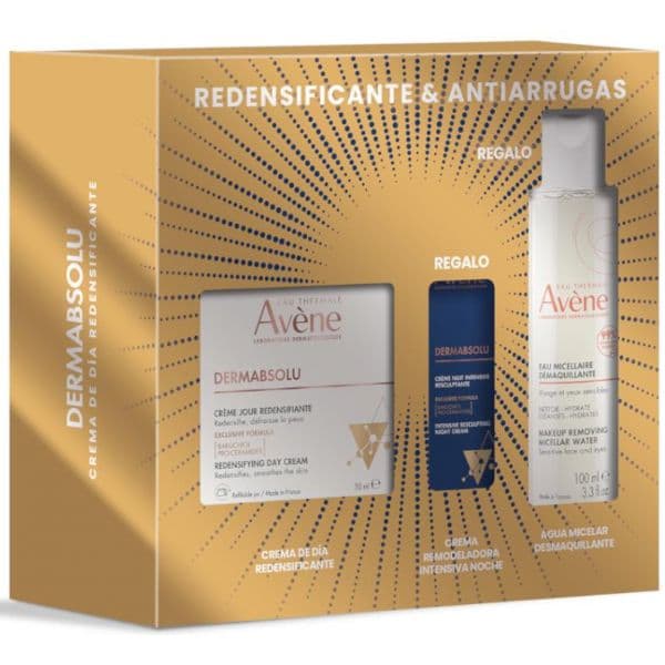 Avène DermAbsolu Creme Dia Redensificador 50ml + Água Micelar 100ml + Creme Noite 10ml Coffret