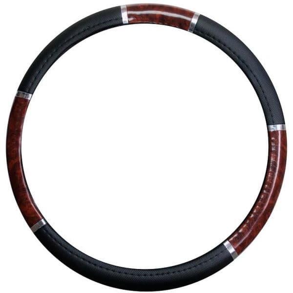 Péraline Cobertura de Volante Imitação Madeira Pvc 37-39cm Castanho - 03.00302