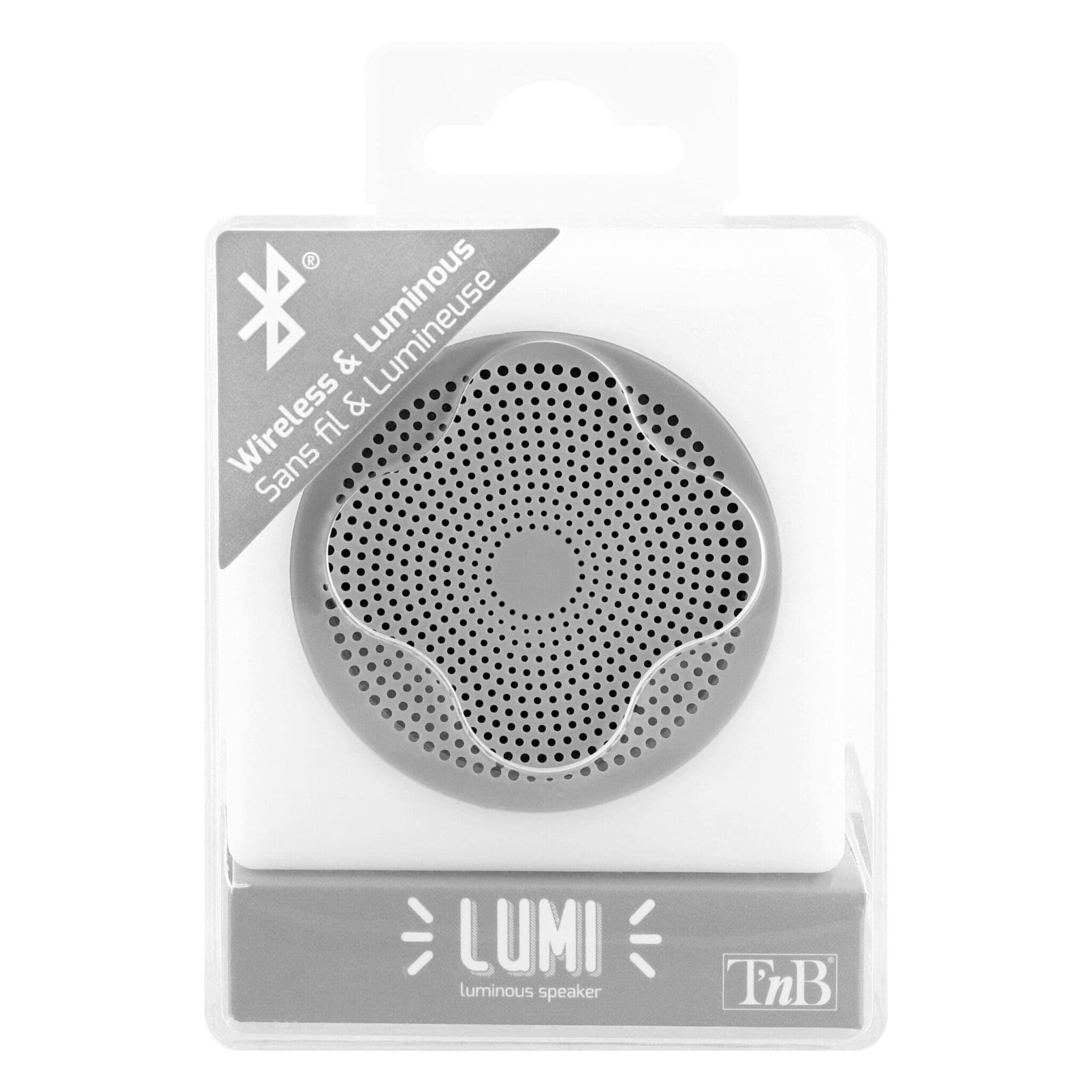 Tnb - Wireless speaker Lumi Led Grey 8+