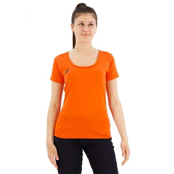 Babolat Play Short Sleeve T-shirt Vermelho XO Mulher