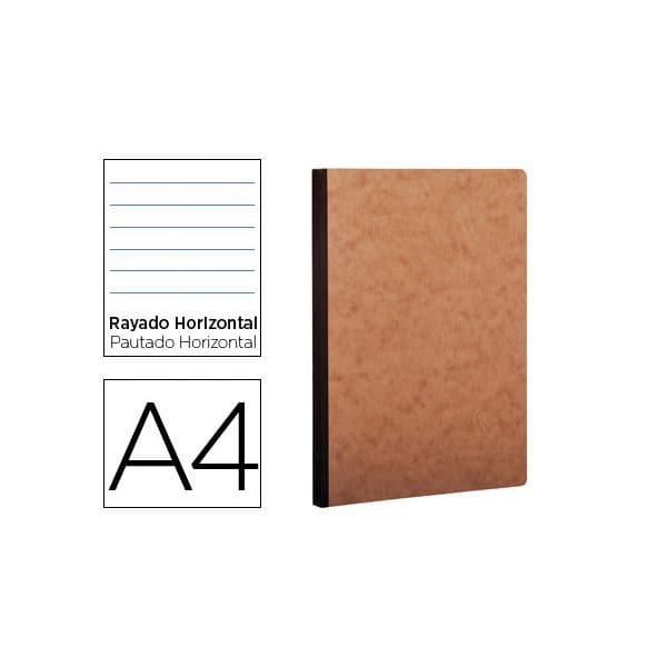 Clairefontaine Caderno Moleskine Capa Cartolina A4 Pautado 96F Kraft - OFF078612CE