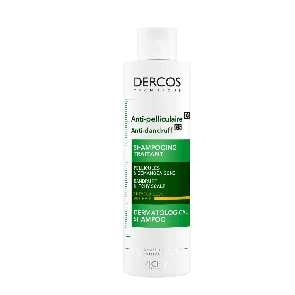 VICHY DERCOS CHAMPÔ DE TRATAMENTO ANTICASPA CABELOS SECOS 200ML | WOWFARMA