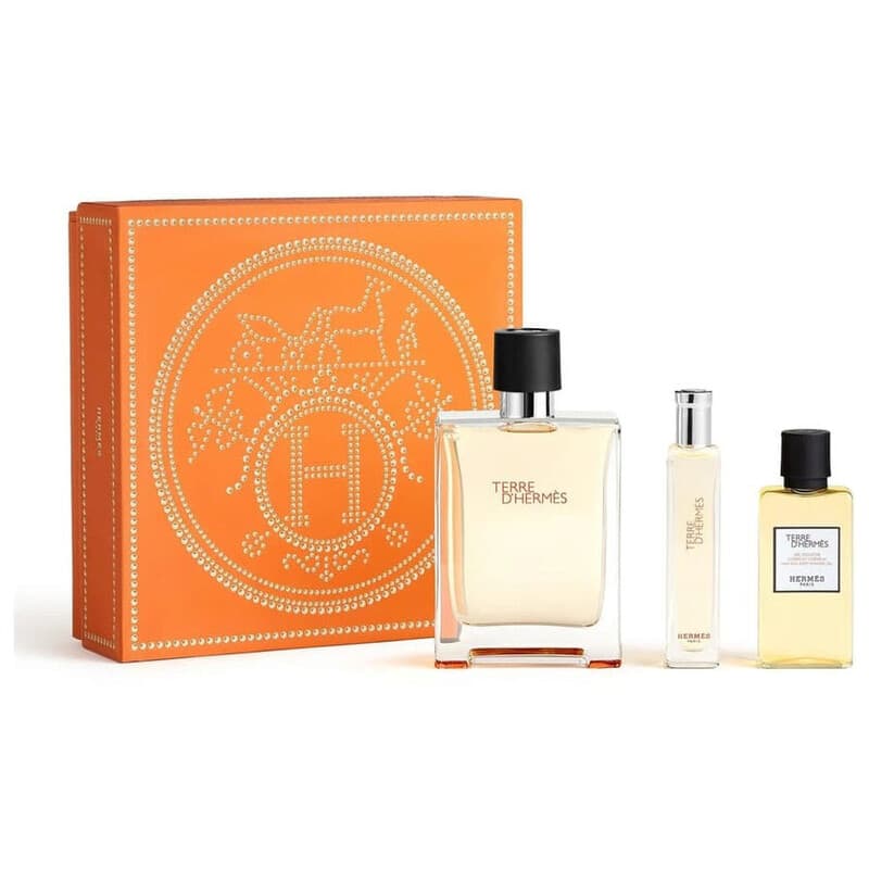 Conjunto Terre D´Hermès EDT 100 ml,miniatura EDT 15 ml a After Shave ( voda po holení ) 40 ml